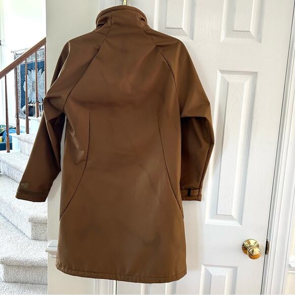 Rip Curl Brown Long Fleece Lined Surf Coat Soft-shell Waterproof - Picture 2 of 9